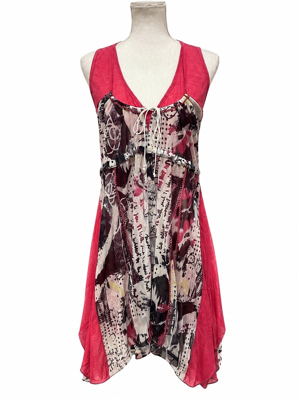 NWT We Love Made in France Abstract Layered Dress. Small - Picture 2 of 13